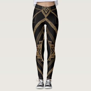 Art Deco Design-Leggings Leggings