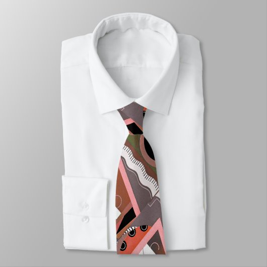 Art Deco Design Man Necktie Stropdas (Gebonden)