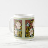 Art Deco Design No. 3 Floral Coffee Mok (Voorkant links)