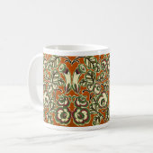 Art Deco Design No. 5 Floral Pattern Koffiemok (Voorkant links)
