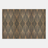Art Deco-Design op 3 vellen 3 Design Gift Wrap (Voorkant)