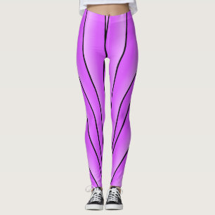 Art Deco Design Paars Leggings
