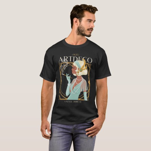 Art Deco Design T-shirt (Voorkant volledig)