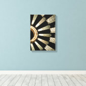 Art Deco Design Zwart & Goud Elegant Canvas Afdruk (Insitu (Houten vloer))
