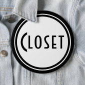 Art Deco-deuropenplaque Ronde Button 6,0 Cm (In situ)