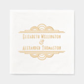 Art Déco Deux Nom #3 Couple Mariage (Recto)