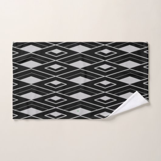 Art Deco Diamond Shapes Bad Handdoek (Handdoek)