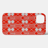 Art Deco Diamond Shapes en Lines Case-Mate iPhone Case (Achterkant (horizontaal))