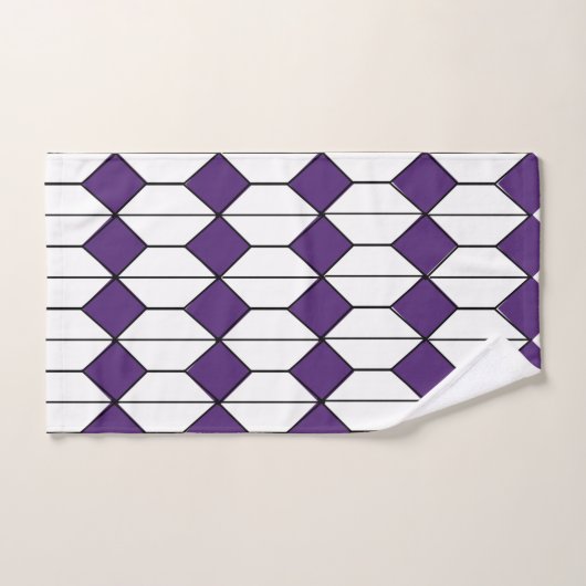 Art Deco Diamonds and Hexagons  (Serviette à main)