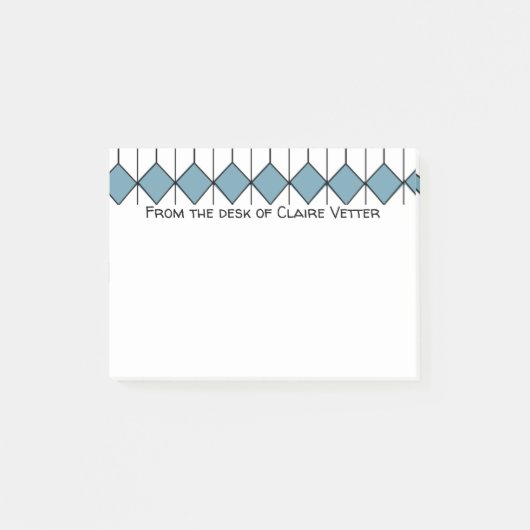 Art Deco Diamonds en Hexagons Post-it® Notes (Voorkant)