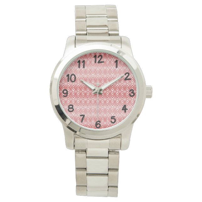 Art Deco Diamonds Horloge (Voorkant)