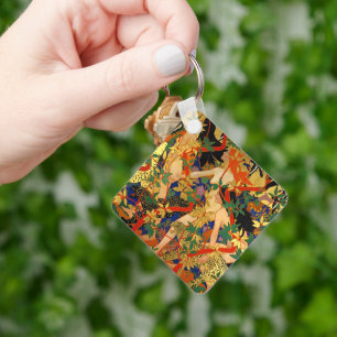  Art Deco, Diana en haar nymphen of de Hunt Sleutelhanger