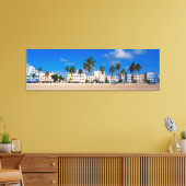 Art Deco District of South Beach Miami Canvas Afdruk (Insitu (Woonkamer))