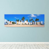 Art Deco District of South Beach Miami Canvas Afdruk (Insitu (Houten vloer))