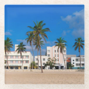 Art Deco District of South Beach Miami Glazen Onderzetter