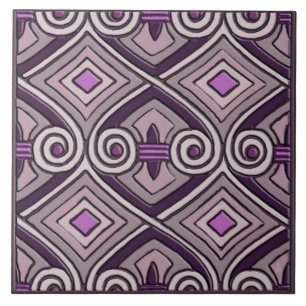 Art Deco Does Persia #8 (Keramische Tegel) Tegeltje