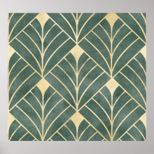 Art déco d'or : Style Luxueux et sans couture