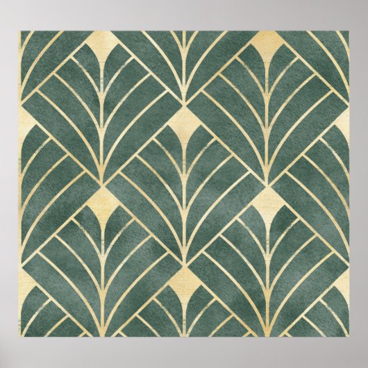 Art déco d'or : Style Luxueux et sans couture (Devant)