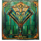 Art Deco douchegordijn (Voorkant)