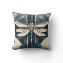 Art Deco Dragonfly Sierkussen