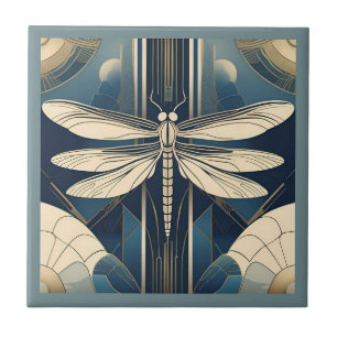 Art Deco Dragonfly Tegeltje
