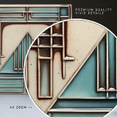 Art Deco driehoekige geometrie Tegeltje