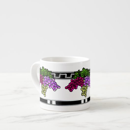 Art Deco druiven (6oz. Expresso (Mok) Espresso Kop (Voorkant links)