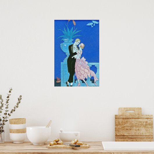 Art déco du baiser de minuit (Cuisine)