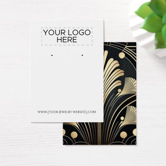 Art Deco Earring Display Card (Bureau)