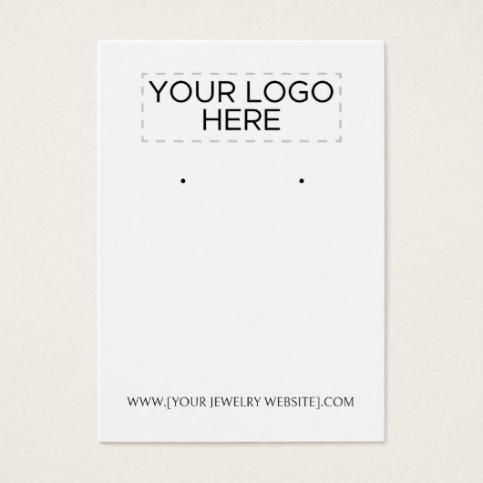 Art Deco Earring Display Card (Devant)