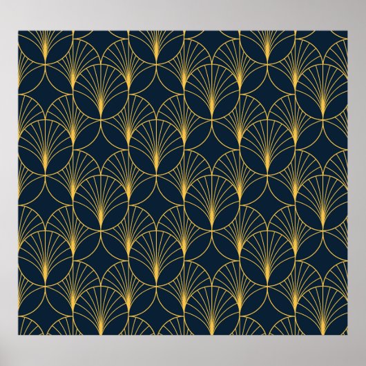 Art Déco Elégance : Motifs Ventilateurs (Devant)