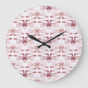 Art deco, elegant behang. grote klok
