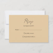 Art Deco Elegant Gold Frame Black RSVP Kaartje (Voorkant)