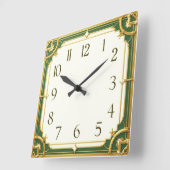 Art Deco Elegant Vierkante Klok (Hoek)