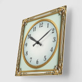 Art Deco Elegant Vierkante Klok (Hoek)