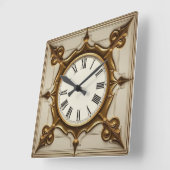 Art Deco Elegant Vierkante Klok (Hoek)