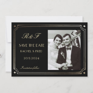 Art Deco Elegant Zwart Goud 20s Classic