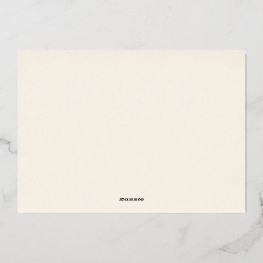 Art Deco Elegant Zwart Goud 20s Classic Folie Uitnodiging (Achterkant)