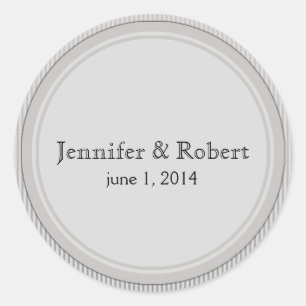Art Deco Elegante Streep Ronde Sticker