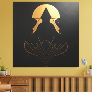 Art Deco Elegantie Canvas Afdruk