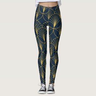 Art Deco Elegantie: Fan Motieven Leggings