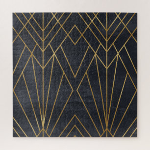 Art Deco Elegantie: geometrische glamour Legpuzzel