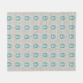 Art Deco Elements Fleece Deken (Voorkant (Horizontaal))