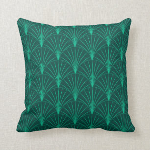 Art Deco Emerald Green Kussen