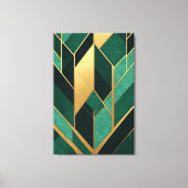 Art Déco Émeraude Vert Or (Recto)