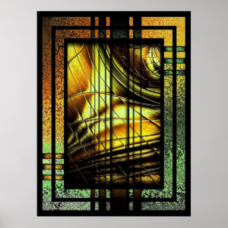 Art Déco En Vert Et Or