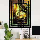 Art Déco En Vert Et Or (Bureau à domicile)
