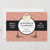 Art Déco Engagement Party Showbacks Invitations HZ (Dos)