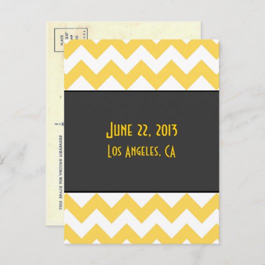 Art Déco Enregistrer la date Carte postale - Retou (Devant / Derrière)