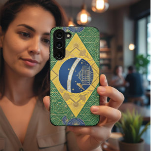 Art Deco Erfgoed Vlag Brazilië 1920 stijl Samsung Galaxy Hoesje